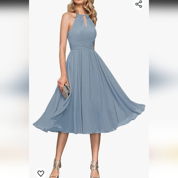 Bridesmaid dress, gray, size 4. - Picture 7 of 7